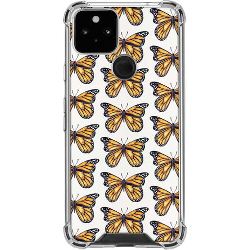 Cat Coq Monarch Butterflies Google Pixel 5 Clear Case